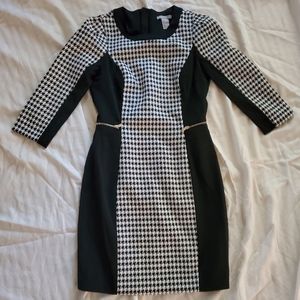 H&M Houndstooth Pencil Dress